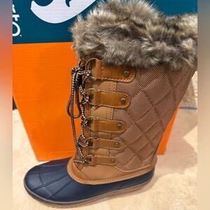 Sporto Brown and Navy Winter Boots
